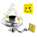 Eye Wash Station Emergency Wall-Mounted, OSHA Approved, 304 Stainless Steel Eye Wash Station, Portable First Aid Eyewash Station Eye Irrigation Sign & Enlarged Basin