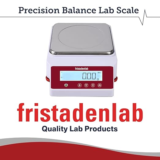 Fristaden Lab Digital Balance - USA Company - 3000g Capacity with Genuine 0.01g Precision, Analytical Scale Ideal for Scientific Research, Home Labs & Academic Use