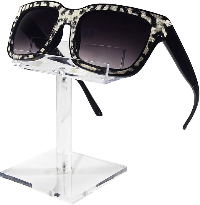 MOOCA 6 Pcs Acrylic Sunglasses Frame Stand, Sunglasses Rack Display, Eyewear Display Stand, Eyeglass Holder, 2 3/4 W X4 H in