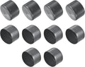 uxcell 10pcs Rubber End Caps 80mm ID Vinyl Round End Cap Cover Screw Thread Protector Dark Grey