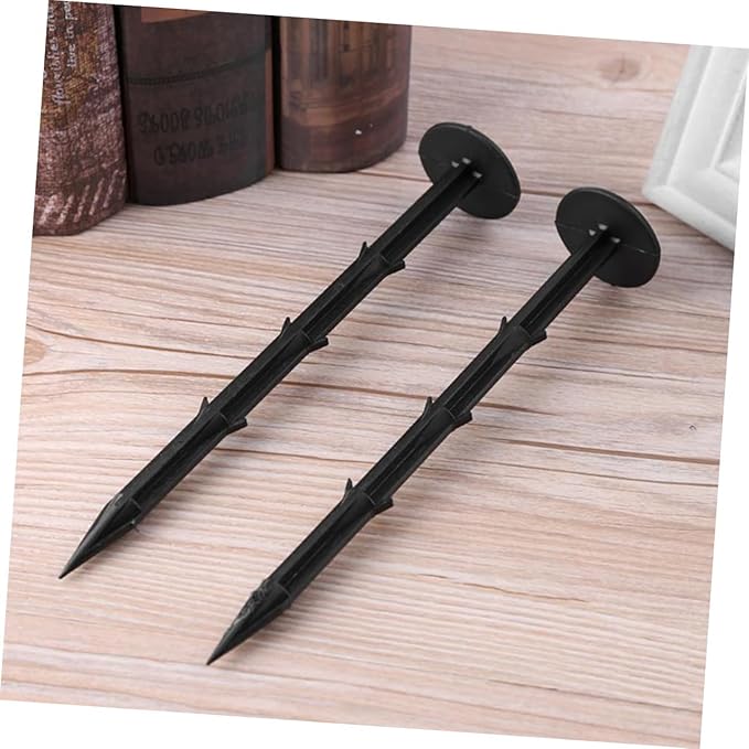 10 Pcs Heavy Duty Plastic Garden Stakes Anchors for Camping Hiking Canopy Gardening Weed Barrier Ground Pins