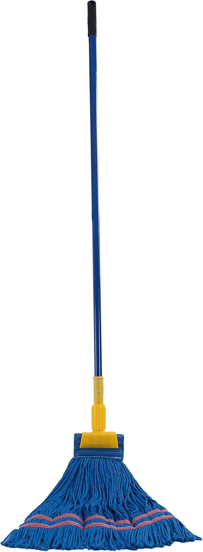 Matthew Cleaning Commercial Quick-Change Iron Mop Handle for Floor Cleaning Heavy Duty Mop Stick Replacement 60inch Jaw Clamp-Style Wet Mop Handle 6 Packs