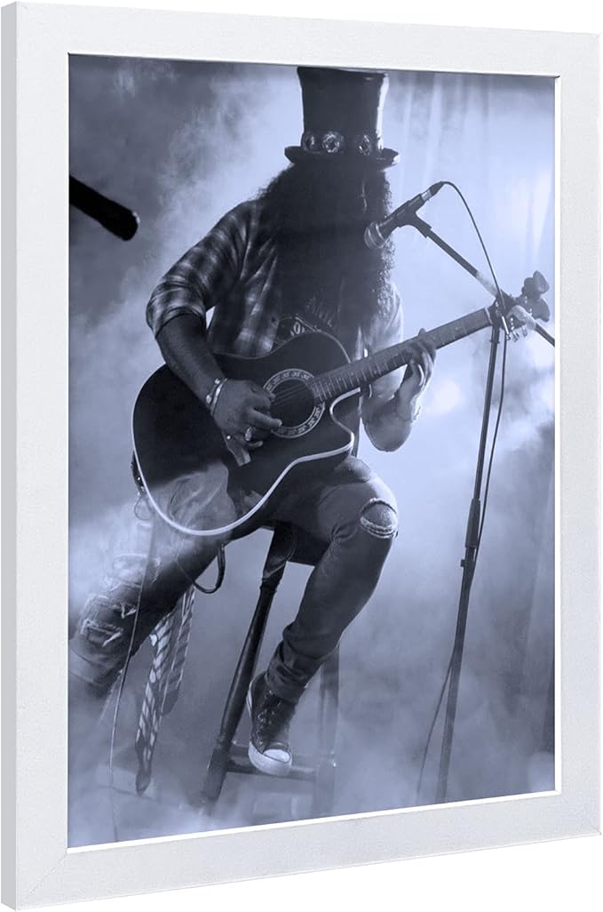 VCK 24 x 36 White Wood Frame for Wall with Plexiglass Hanging Hardware Picture Frame Large Poster Frame for Artwork Certificate Included 5 Pack