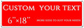Custom Sign, street signs customized，Aluminum Weatherproof Metal Sign Multiple Sizes, Customize forSports field Business, Workplace, office, Home, Delivery Signs(6 * 18 Inch)