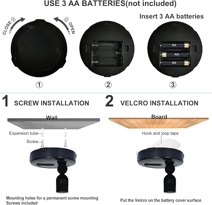 Battery LED Spotlight, Indoor Spotlights, Battery Powered Spot Lights with Remote, Up Lighting for Plants, Picture Light for Wall Art Display Dartboard Painting Artwork Accent-2Pack