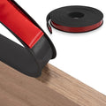 U-Shape Edge Banding, 16.4ft TPE Self Adhesive Veneer Edging Trim Flexible Corner Edge Protector, Furniture Edge Strip for Countertop Table Cabinet Shelve Restoration (36mm, Black)