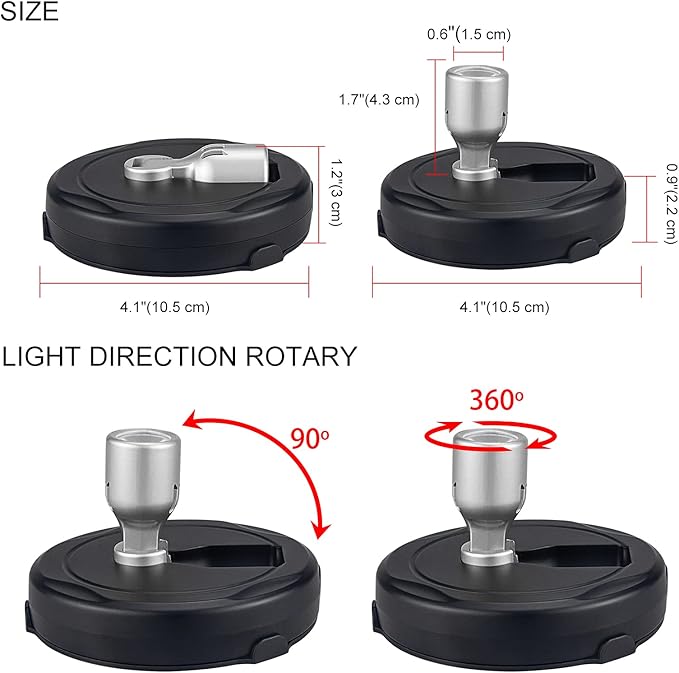 LED Spotlight, Battery Powered Picture Lights, Uplighting Indoor, Puck Lights with Remote, Stick Spot Light for Wall Display Dartboard Painting Artwork Accent-Silver（4Pack）