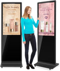 MWE 43 Inch 4K Touchscreen Kiosk, Indoor Floor Standing Digital Signage Displays, Advertising Display LCD Totem, Interactive Display Poster Android System with Auto Media Player