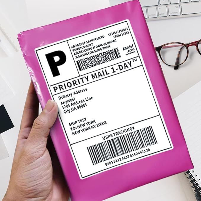 POLYSELLS 1000 pcs 7.5x10.5 Inches Pink Poly Mailers Shipping Envelopes, Strong Adhesive Sealing, Waterproof, and Tear-resistant Postal Mailing Bags for Clothing, Books, and Accessories