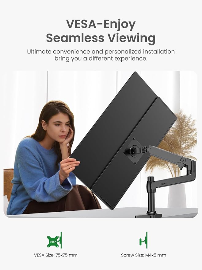 Portable Monitor Touchscreen 24.5”, 2K 165HZ Gaming Touch Monitor with FreeSync, 0.1ms, 180° Adjustable Kickstand & VESA, USB-C & HDMI, 400Nits IPS Large Travel Second Screen for Laptop, Game Console