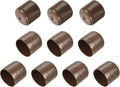 uxcell 10pcs Rubber End Caps 33mm(1 5/16") ID Vinyl Round End Cap Cover Screw Thread Protectors Brown
