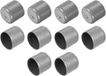 uxcell 10pcs Rubber End Caps 34mm ID Vinyl Round End Cap Cover Screw Thread Protector Light Grey