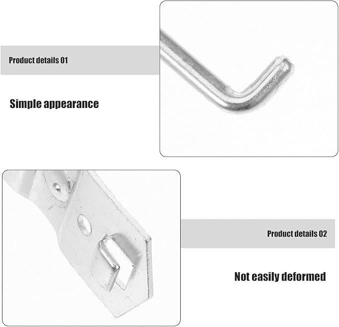 10pcs Heavy Duty Pegboard Hooks Metal Tool Hooks for Garage Wall Hanging Kit for Workshop Storage Versatile Pegboard Organizer Set for Tools and Crafts