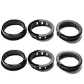 6 pcs Black Snap Bushing 1-3/4" (45 mm) Mounting Diameter, Plastic Cable Hole Grommets for Wiring, Round Nylon Snap in Locking Electrical Wire Cord Hose Tubing Bushings Grommets Protectors