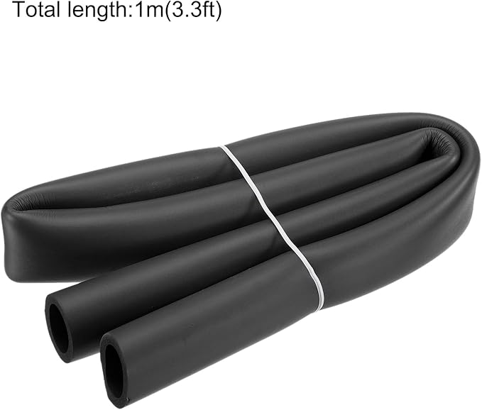 uxcell Foam Tubing for Handle Grip Support, 36mm ID 46mm OD 1m Length Black