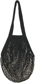 Portable Reusable Mesh Cotton Net String Bag Organizer Shopping Tote Handbag Fruit Storage Shopper NEW (black02)