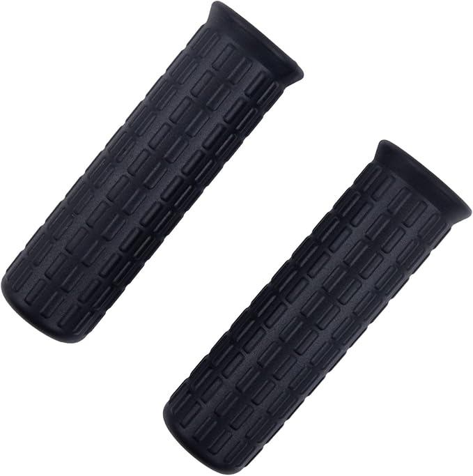 2Pcs Wheelbarrow Handle Covers 12-32mm Rubber Grip Sleeves Non Slip Garden Cart Handles Shock Absorption Black(122 x 32mm)