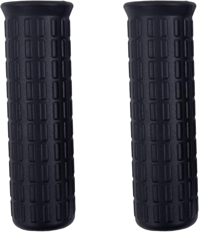 2Pcs Wheelbarrow Rubber Handles Replacement, Anti-slip Handle Grip Covers Weatherproof Handles Non-Slip Round Tubes for Garden Carts(122x30mm Black)