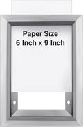 Blulu HPD Inspection Frame Heavy Duty Elevator Certificate and Notice Frame 6 x 9 Inch Interior Stainless Steel Holder for Elevator Interiors Commercial Public Use