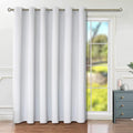 BGment Large Room Darkening Blackout Curtains Fashion Sliding Door Curtain 120 X 84 Inches, Wide Thermal Room Divider Window Curtain, 1 Panel, Greyish White, 84 Length X Wide 120