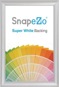 SnapeZo Photo Frame 17x19, Silver, 1.25 Inch Aluminum Profile, Front-Loading Snap Frame, Wall Mounting, Professional Series