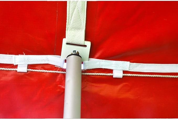 TentandTable 20' x 40' Premium Canopy Tent, Red/White, Outdoor Pole Tent, 80-160 Person Capacity for Parties, Weddings, Events, Commercial and Residential Use, Large Heavy Duty Vinyl Canopy Tents
