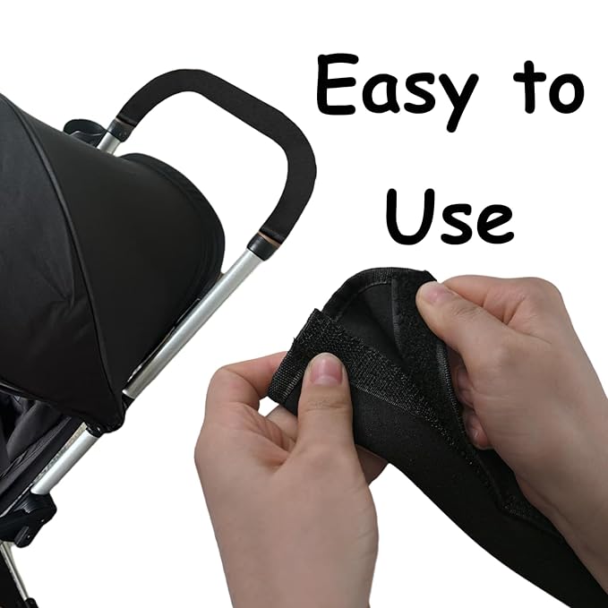 18.7×1.37×1.37in Armrest Handle Cover, Universal Handle Sleeve Cover Replacement Pushchair Handle Cover Elastic Dust Proof Protector Sleeve Accessory for Pushchair Pram