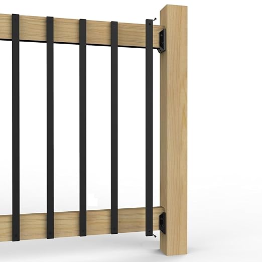 60 Pack Deck Balusters 36'' Straight Deck Railing Balusters (Rectangle) with End Caps & Screws,Hollow Rectangle Deck Balusters for Deck Railing Porch