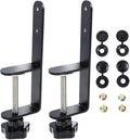 Metal Pegboard Hooks Set Strong Pegboard Bracket Clips Fine Workmanship, Organizing Tools Crafts, Black, Home Use