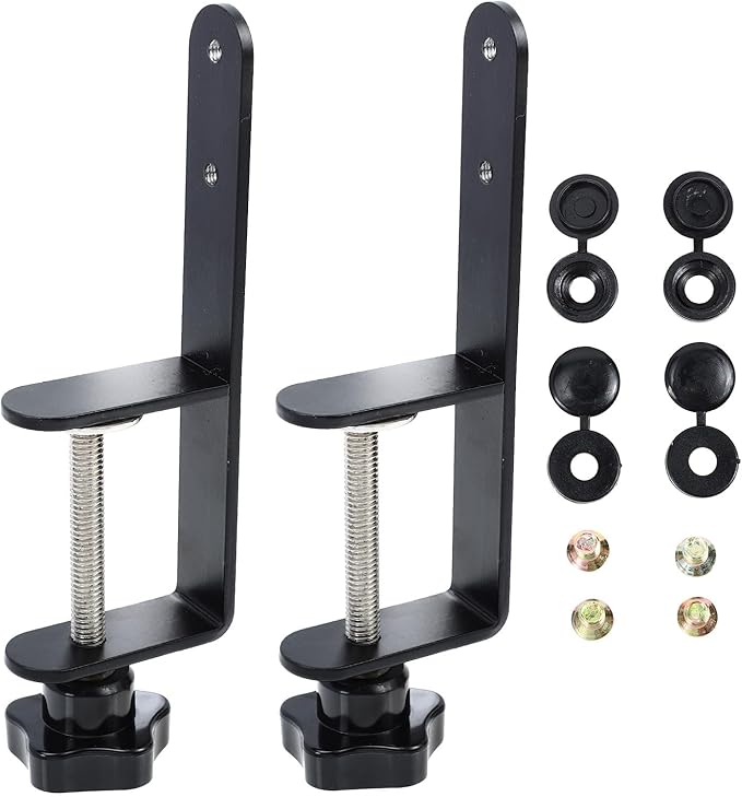 Metal Pegboard Hooks Set Strong Pegboard Bracket Clips Fine Workmanship, Organizing Tools Crafts, Black, Home Use