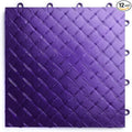 Big Floors RaceDeck Diamond Plate Design, Durable Interlocking Modular Garage Flooring Tile (Purple, 12 Pack of 12 x 12" Tiles)