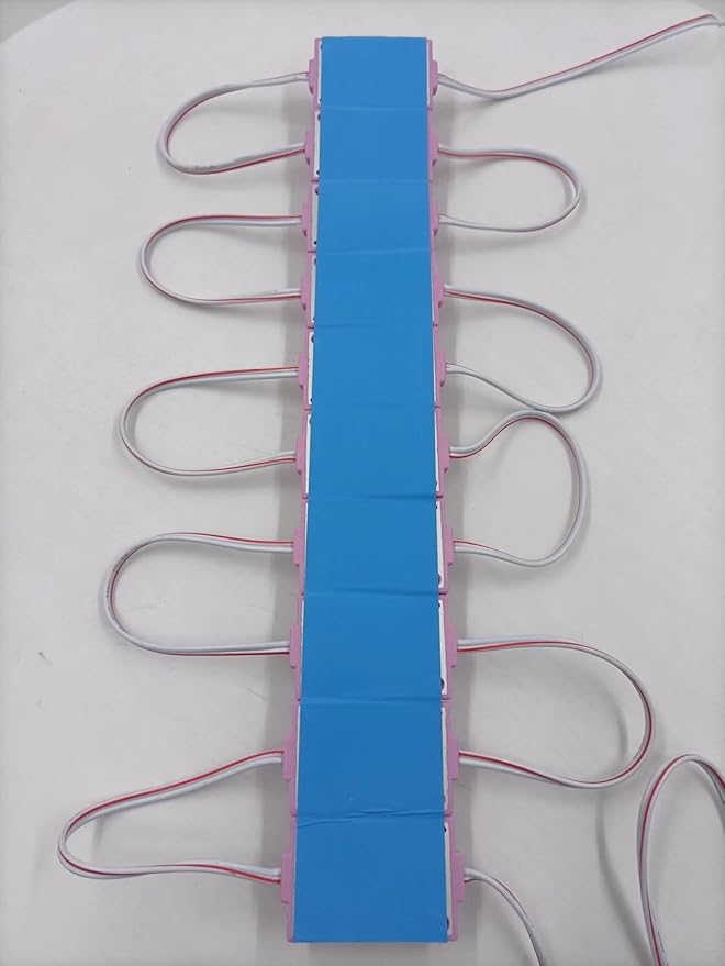 Pink 12V LED Module with Lens 2.0W for Light Box with Tape Adhesive Back (20pcs Pack)