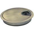 1 Pcs Desk Grommet 2-3/8" / 60 mm, Desk Cord Hole Cover, Cable Grommet Metal Zinc Alloy Materilal, Desk Hole Grommet for Home & Office Pc, Detachable Cable Cord Organizer-Bronze