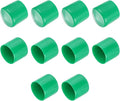 uxcell 10pcs Rubber End Caps 47mm(1 7/8") ID Vinyl Round End Cap Cover Screw Thread Protectors Dark Green