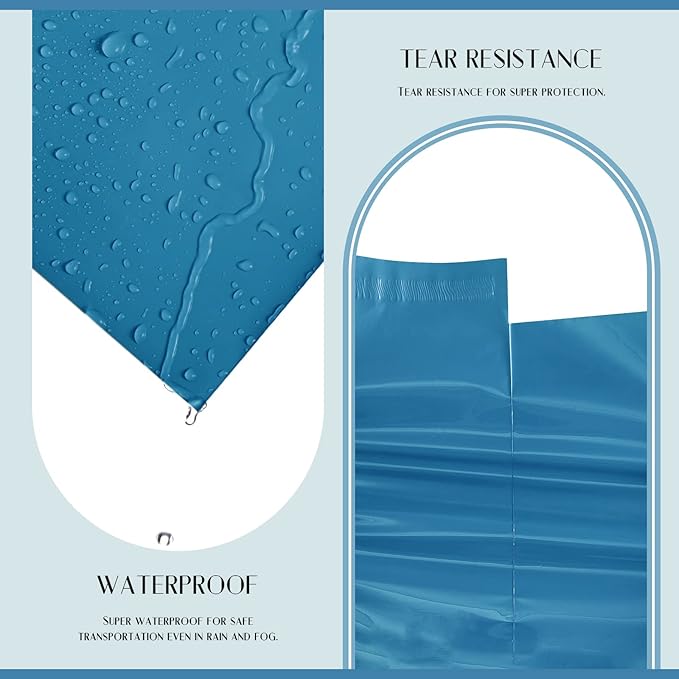 Metronic Poly Mailers 24x24 100 Pcs, Large Shipping Bags for Clothing, Strong Adhensive Shipping Envelopes for Small Business, Mailers Poly Bags, Tear-resistant Mailing Bags in Dark Blue
