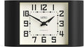 NEWGATE® Mini Metro Desk Clock | Retro Mantel Clock | Black | Mid Century Style for Desk, Table top, Shelf or Bedside