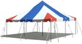 TentandTable 20' x 20' Premium Canopy Tent, Red/White/Blue, Outdoor Pole Tent, 40-80 Person Capacity for Parties, Weddings, Events, Commercial, Residential Use, Large Heavy Duty Vinyl Canopy Tents