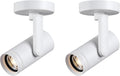 12W LED Dimmable Zoomable Ceiling Spotlight Indoor – Adjustable Surface Mount Accent Light for Corridor, Living Room, Plants & Artwork | Warm White 3000K CRI 97, Flicker-Free, White 2 Packs