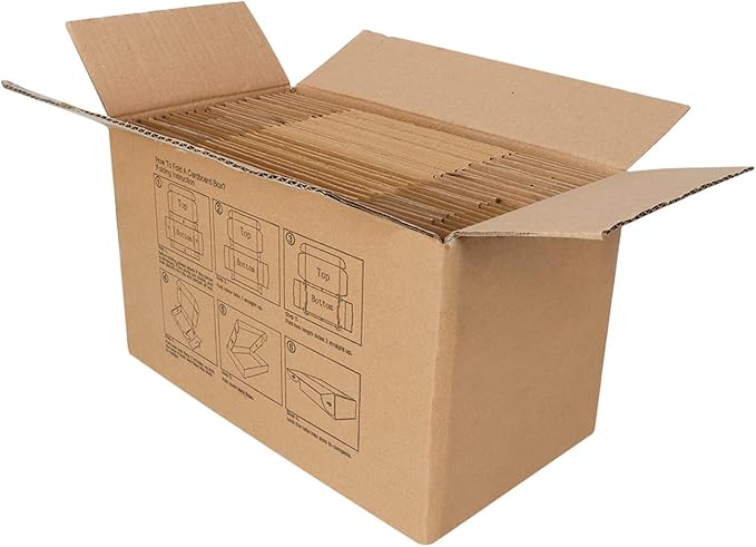 MEBRUDY 9x6x2 Inches Shipping Boxes Pack of 25, Small Corrugated Cardboard Box for Mailing Packing Literature Mailer