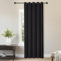 ChrisDowa Blackout Curtains 70 inches Wide for Bedroom - Extra Wide Grommet Thermal Insulated Room Darkening Curtains for Living Room (1 Panel, Black, 70 x 84 Inch)