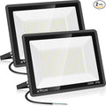 200W LED Flood Light 2 Pack, 22500lm Super Bright Security Lights, IP66 Waterproof Outdoor Flood Light, 5000K Daylight White Floodlight for Yard, Garden,Basketball Court, Arena