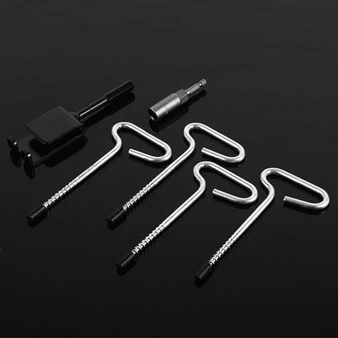 Ice Fishing Shelter Anchors Universals Tool Drill Adapter for Night Fishing Camping Enduring Portable Ice Shelter Stake Nails