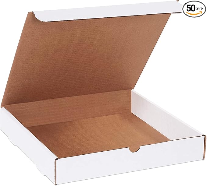 BOX USA Shipping Boxes Small 12"L x 12"W x 2"H, 50-Pack | Corrugated Cardboard Box Mailer for Packing, Moving and Storage 12122