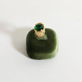GemeShou Green Ring Display Stand for Jewelry, Velvet Single Ring Holder for selling, Cute Jewelry Display for Show【Green】