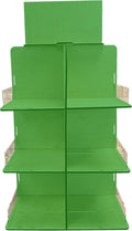 Versatile 4-Sided Rotating Display Stand for Candy, Snacks, Jams, Produce and More - Ideal for Craft Shows, Farmers Markets, and Retail Stores - 12 Shelves, Heavy-Duty Design, Easy Setup (Green)
