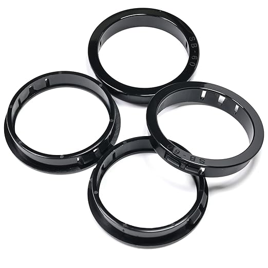 4 pcs Black Snap Bushing 2-3/8" (60 mm) Mounting Diameter, Plastic Cable Hole Grommets for Wiring, Round Nylon Snap in Locking Electrical Wire Cord Hose Tubing Bushings Grommets Protectors
