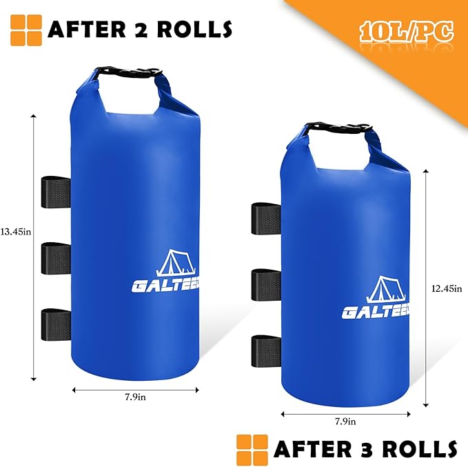 Canopy Water Weight Bag,112 LBS Canopy Weights Sand Bags,Canopy Tent Weights for Canopy Legs,Heavy Duty Weights Bags for Pop Up Tent Gazebo Legs(Without Sand)