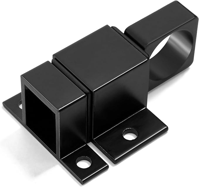 3 Packs Self-Closing Latches, Black Spring Door Lock, Aluminum Alloy Automatic Gate Latch with Spring Loaded Pin, Security Window & Cabinet Lock
