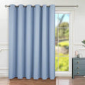 BGment Fashion Sliding Door Curtain 120 X 96 Inches, Wide Thermal Blackout Curtains Room Darkening Room Divider Window Drape, 1 Panel, Spa Blue, 96 Length X Wide 120