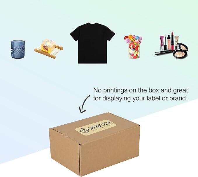MEBRUDY 9x6x4 Inches Shipping Boxes Pack of 25, Small Corrugated Cardboard Box for Mailing Packing Literature Mailer